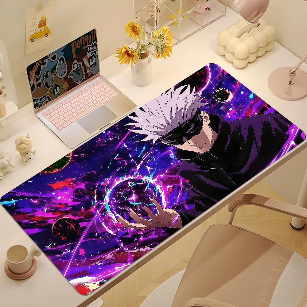 JJujutsu Kaisen Satoru Gojo Mouse Pad Large NonSlip Lockedge Desktop Computer Desk Mat Keyboard Mousepad Office Gamer Student