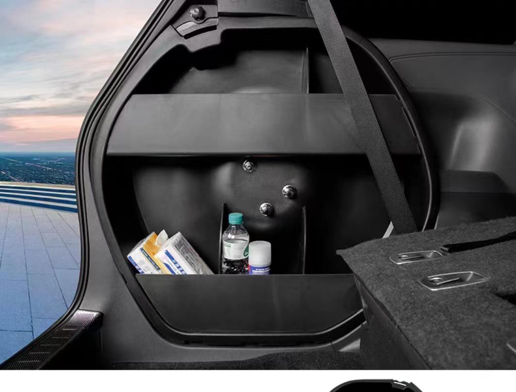 

Sienna Ящик для хранения в багажнике запасного колеса - Флокированный органайзер, разработанный специально для Sienna