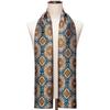 Barry.Wang Jacquard Silk Mens Scarf Floral Paisley Stylish Burgundy Gold Green Red Blue Purple For Male Wedding Business Party