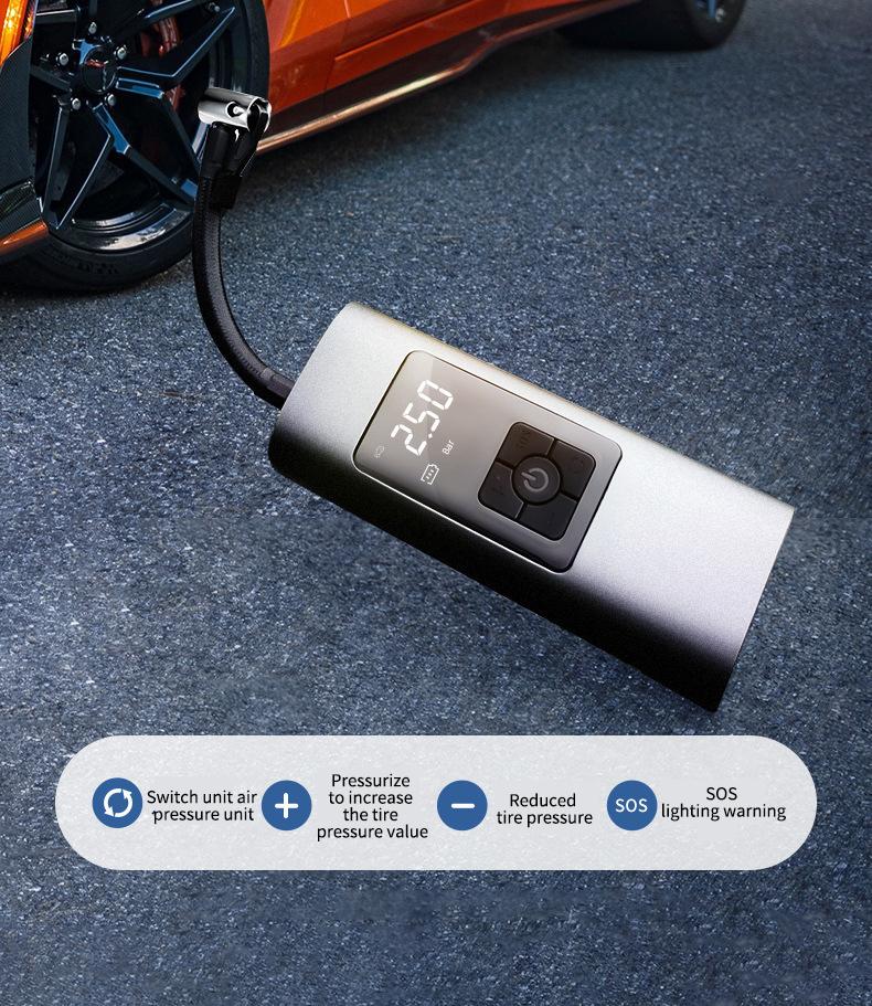 Universal Multifunction Electric Bicycle and Car Pump Bicycle air Pump with Light