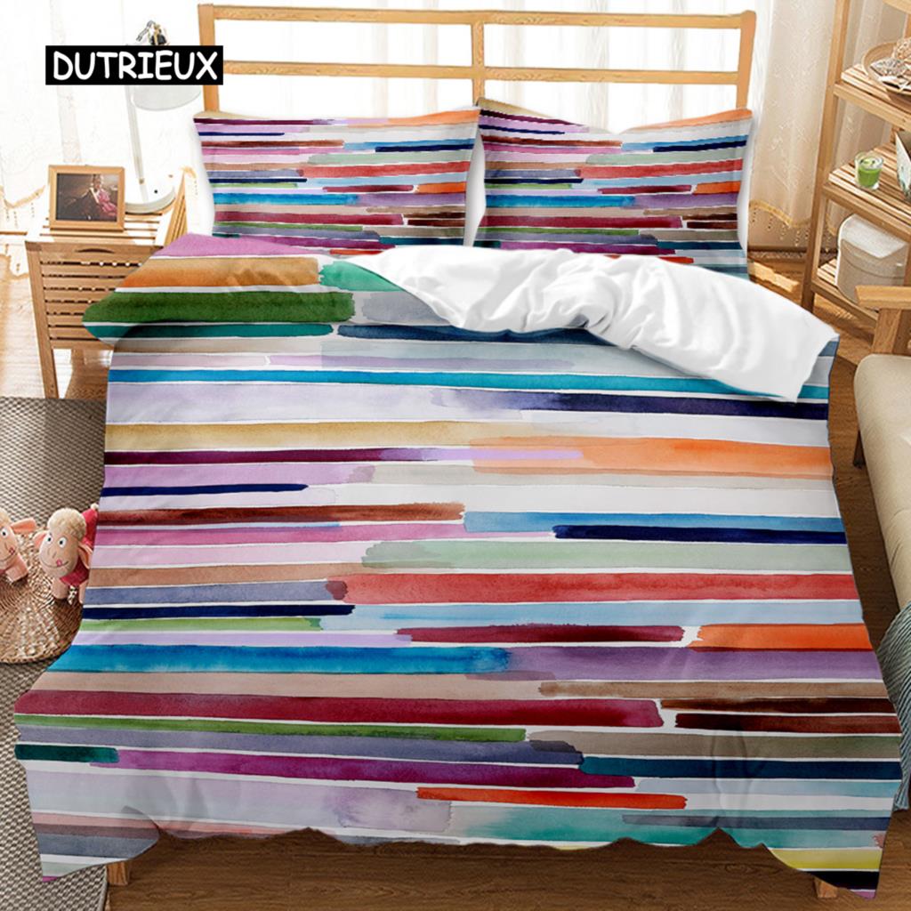 

Breathable Soft Double Queen King Geometric Pattern Modern Circled Wavy Like Blue White Stripes Polyester Qulit Quilt Comforter (quilt)-EU Single(135*200cm)3pcs