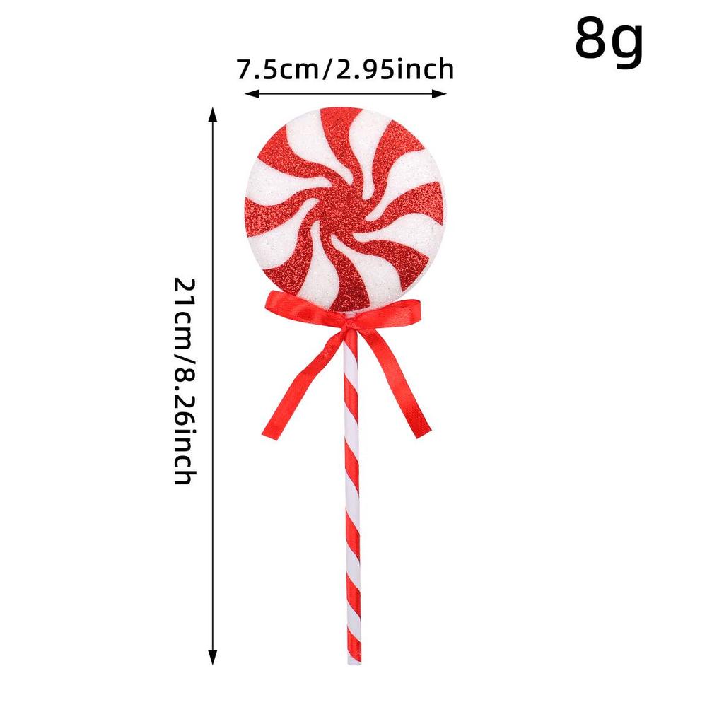 Festive Colorful Christmas Lollipop Decorations - Large Candy Tree Ornaments & Creative Holiday Props