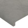 Bed Frame with Headboard Light Grey 180x200 cm Velvet