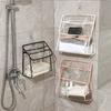 Multipurpose Multi Pocket Clear Shower Storage Bag Waterproof Hanging Wall Organizer Bathroom Accessory