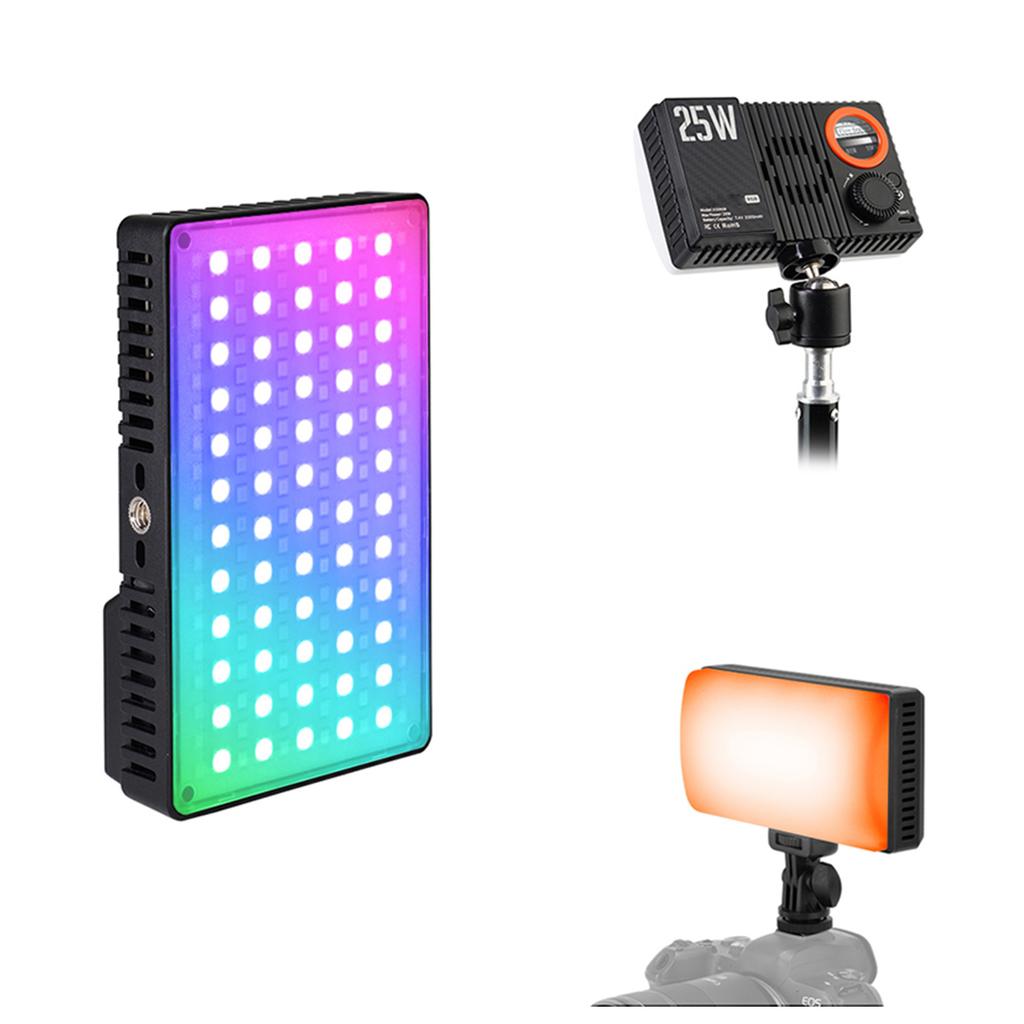 168 LED Video Lights 1800K-9000K, Handheld Camera RGB Fill Light with Rechargeable Battery for Photography,  , Kids, Weddings, News