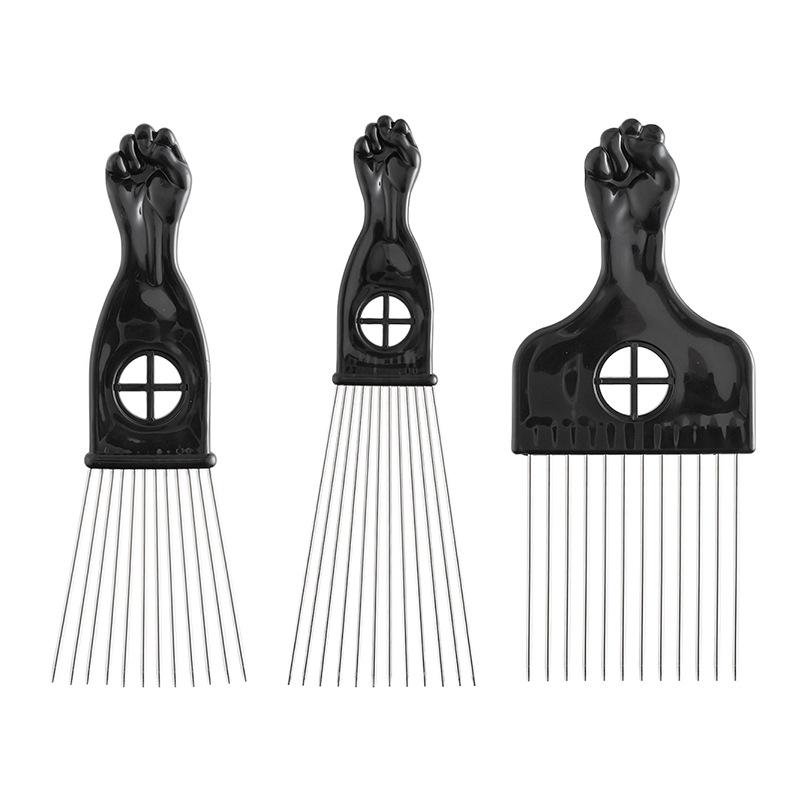 3Pcs S/M/L Steel Pin Hair Combs – Plastic Tail Comb for Slicked-Back, Pompadour & Salon Styling Tools