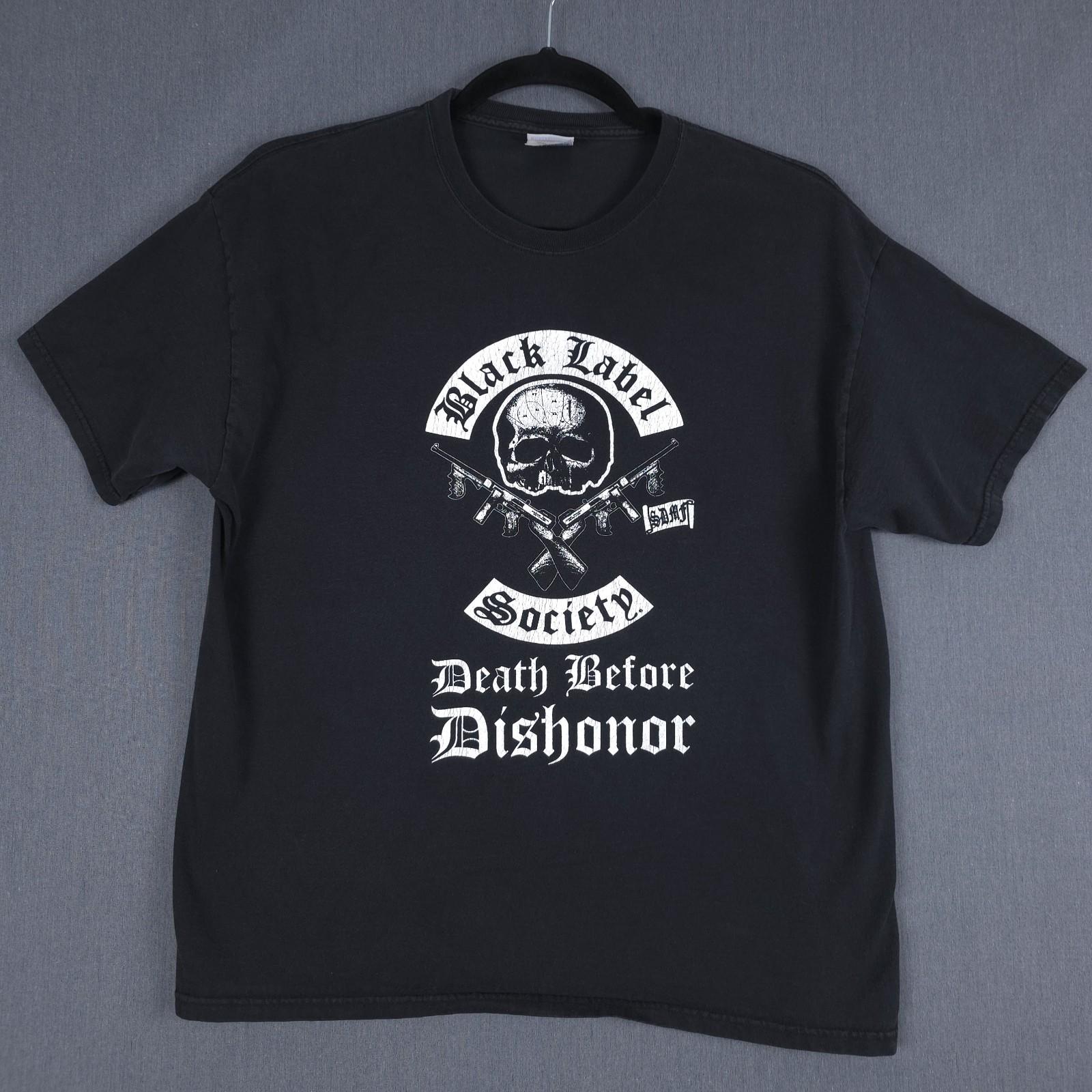 Black Label Society Death Before Dishonor Shirt Size XL Black Zakk Wylde Metal Unisex T-Shirt S