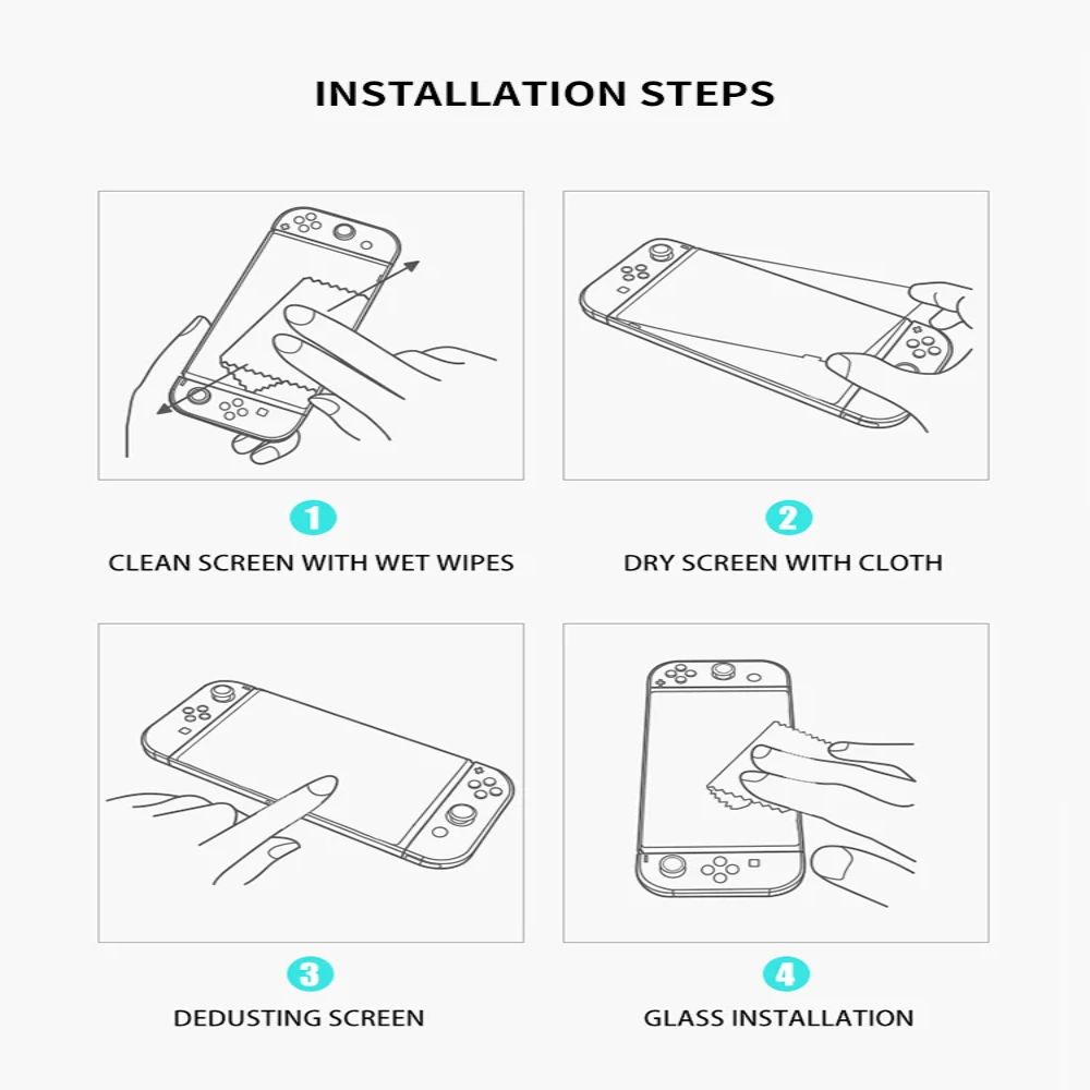 Anti Scratch Screen Protector Handheld Console Accessories for Switch Lite/ Oled/ V2 Universal
