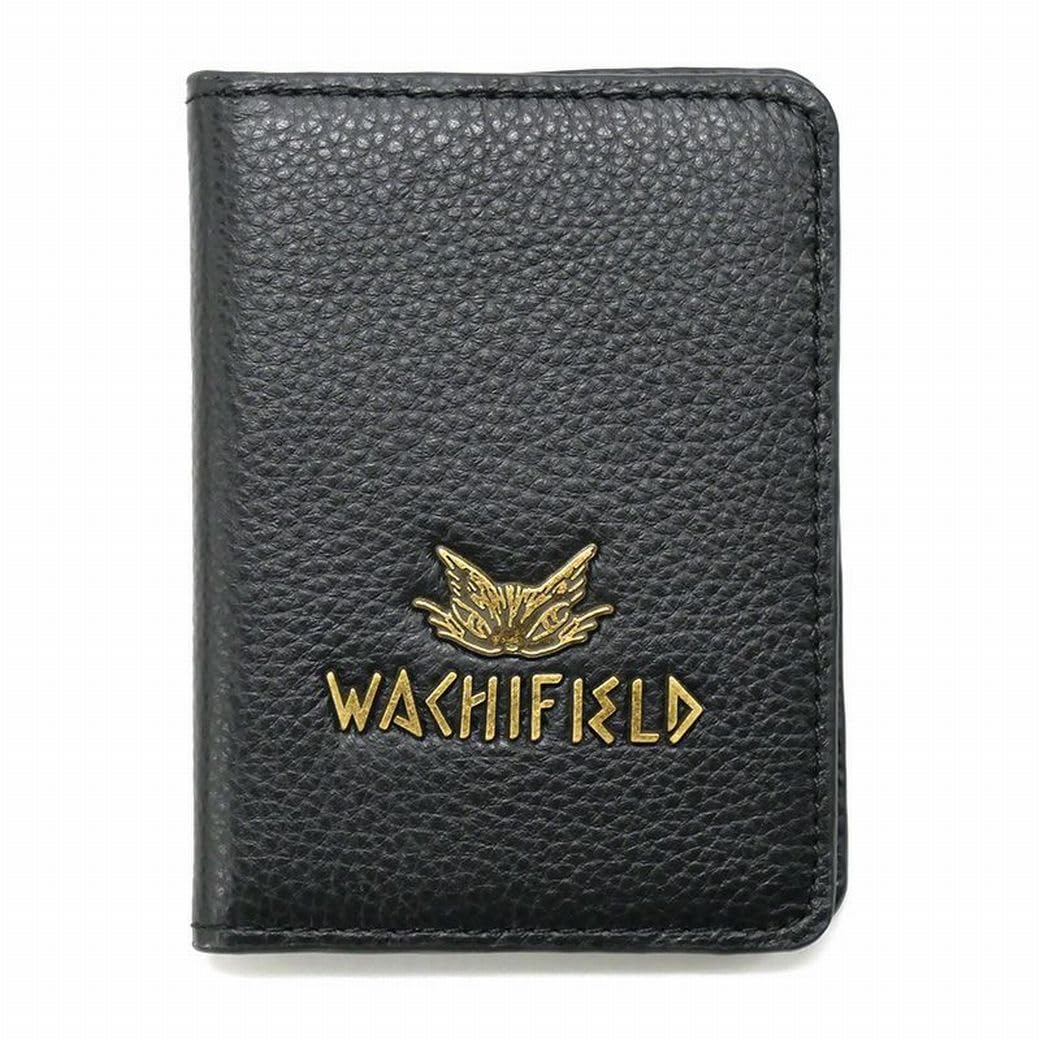[WACHIFIELD] Даян Кот Натуральная Кожа Архаичный Складной Чехол-Паспорт, Черный
