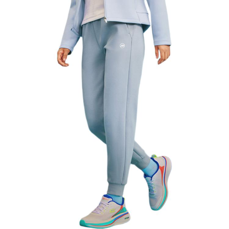 Skechers Goknit Soft Stretch Straight Leg Lightweight Casual Pants Women bottoms Wind-Grey P424W151-02N6