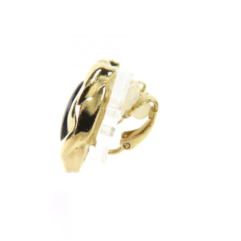 Great CHANEL Earring gold Women A22A Used