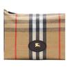 Burberry Vintage Check Equestrian Knight Hobo Bag, Luxury Archive Beige Canvas Leather Trim Shoulder Handbag for Women, Daily Commute 81197731
