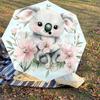 1pc Koala Flowers Automatic Open/Close Umbrella Compact Folding Umbrella with 8-Rib Shaft for Women/Men, Elegant Birthday1315S
