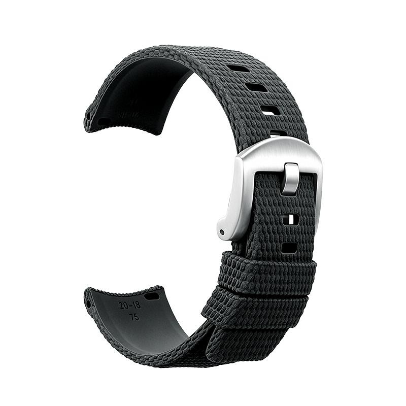 Quick-release elbow with curved fluororubber Watch strap for Tudor White Panda BLACK BAY Chronograph Monster Gold Eye M79360