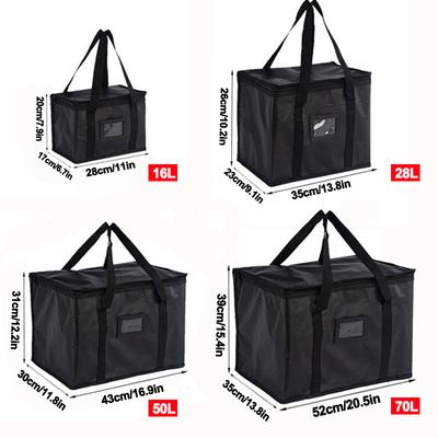 1Pc 28-70L Insulated Thermal Cooler Bag Drink Storage Large Chilled Bags Tin Foil Lunch Foods Lunch Box Multiple Capacities NEW