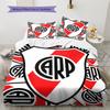 Biancheria da letto con motivo squadra River Plate Decorazione per la casa Regalo di compleanno (1 * copripiumino + 2 * federa, senza nucleo)