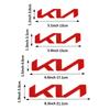 AABJA1 13cm 15cm 17.1cm 21.1cm Car Letter Front Head Hood Bonnet Emblem Rear Tail Bumper Trunk Sticker Badge Styling For KIA KN K5 K6