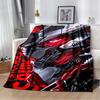 HD Robot GUNDAM Cartoon Soft Flannel Blanket for Bed Bedroom Sofa Picnic,Throw Blanket for Cover Office Christmas Gift Kids