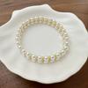 Elegant Double-Layer Imitation Pearl Bracelet - Stylish, Versatile Jewelry for Women