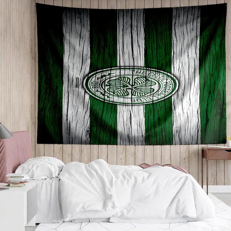 Cel-tic Football Club Crest Printed Printed Tapestry, for Bedroom,Livingroom, dormitory, Large Wall Decor, Fabric Decor Fan Birthday Gifts