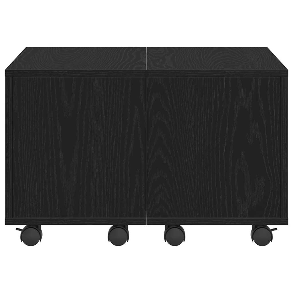 Coffee Table Black Oak Look 60 x 60 x 38 cm Engineered Wood