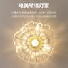 2026 LED Vintage Flower Glass Ceiling Lamps Hallway Corridor Light Warm Light Retro Living Room Interior Decor Lighting HOT