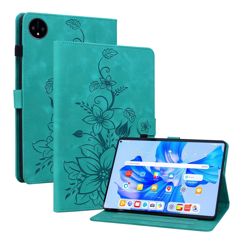 For Huawei MatePad Pro 11 (2022) / MatePad Pro 11 4G / MatePad Pro 11 Wi-Fi. PU Leather Exquisite Floral Embossed Design Tablet Case