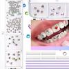 Nuovo 1 Set Gioielli per Denti Dentali Diamante di Cristallo Ornamento Strumenti Fai da Te Varie Forme Colore Gioielli per Denti Decorazione Gioielli per Dentiere
