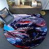 Tokyo Ghoul Masked Mystery Round Rug for Livingroom,Bedroom, Palyroom, Chair Rug, Area Rug, Circle Carpet, Fan Christmas Gift