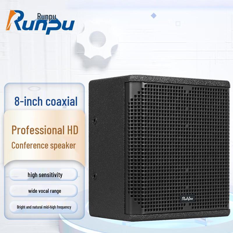 Runpu Professional Dual 8-inch Coaxial Conference Speaker (CN version)