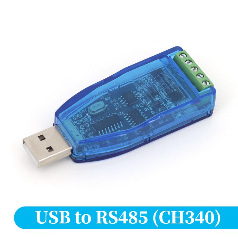 Industrial USB To RS485 RS232 Converter Upgrade Protection USB V2.0 Serial Download Cable for PLC Sensor Inverter Instrument