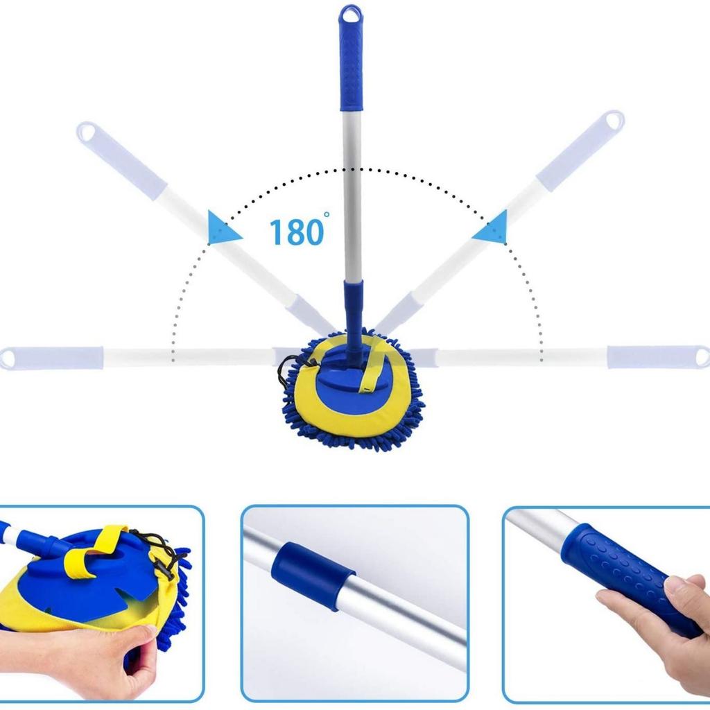 Car Cleaning Mop Kit - Vehicle Washing Mop Set