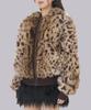 Jaded London (U) Bear Leopard Faux Fur Jacket Brown