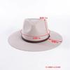 Australian 100% Wool Vintage Fedoras Hat For Women/Men Jazz Top Wool Felt Hat With Brown Belt Big Head Size Sun Hat M/L/Xl 61Cm