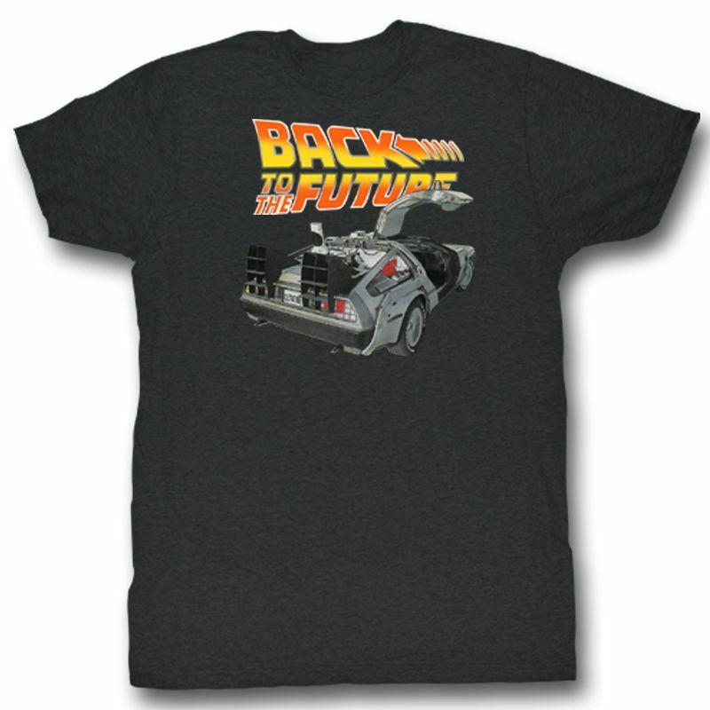 Back to the Future Car Black Adult T-Shirt XXXL