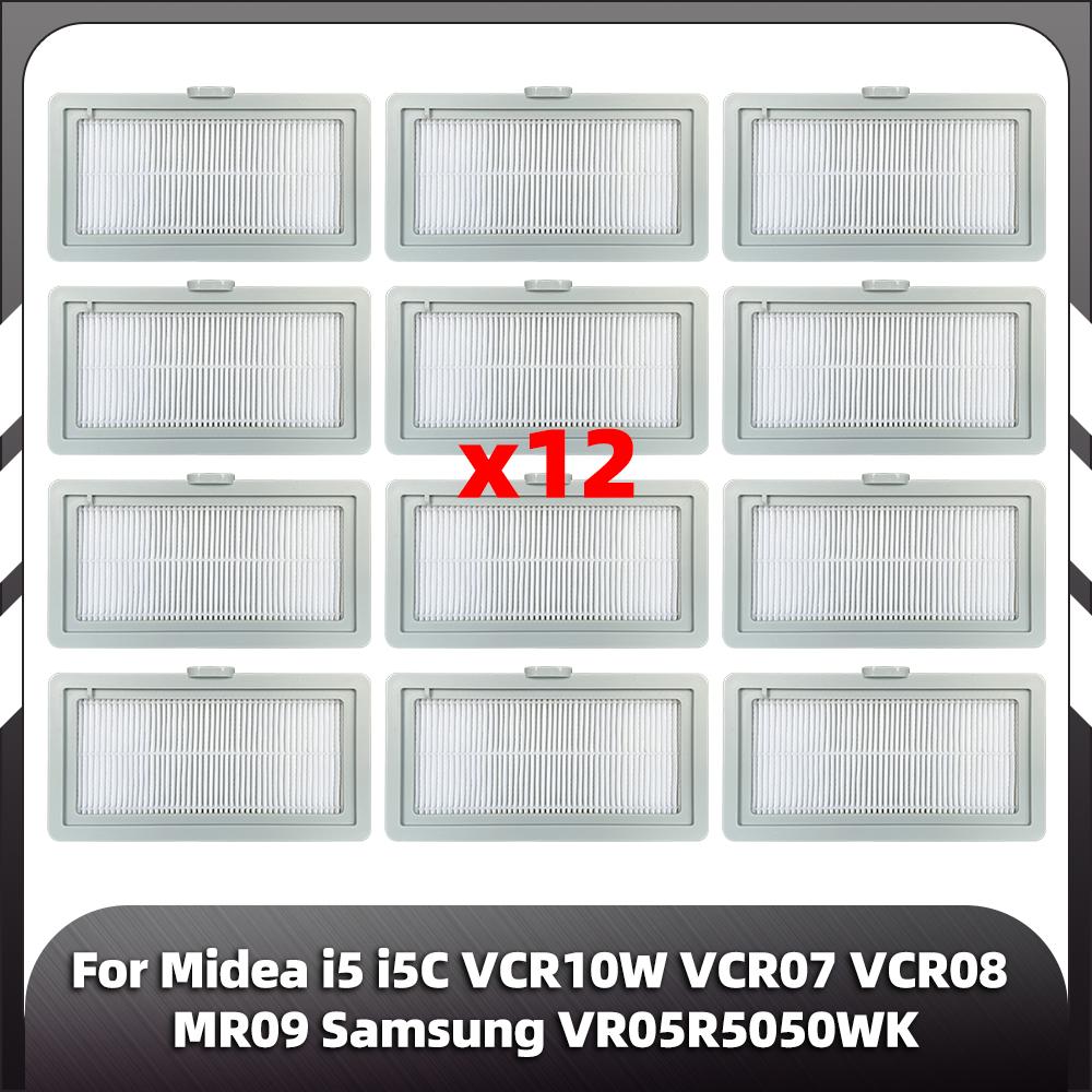 Compatible for Midea I5 I5c VCR07 VCR08 MR09 / Samsung VR05R5050WK Replacement Parts Main Side Brush Hepa Filter Mop Rag