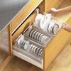 Suport pentru chiuvetă de bucătărie Suport de scurgere Un singur strat Depozitare boluri și tăvi Poate ține vase Veselă Dulap mic Încorporat Suport de depozitare