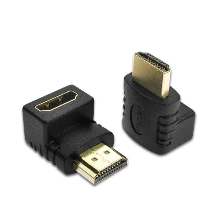 HDMI Male to Female 90° Wall-Mount TV Elbow Adapter