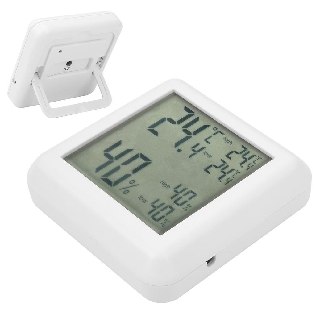 Termometr Higrometr Wewnętrzny Biurkowy Cyfrowy LCD Monitor Temperatury i Wilgotności Tester