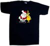 Santa And Reindeer Funny V-Neck T-Shirt