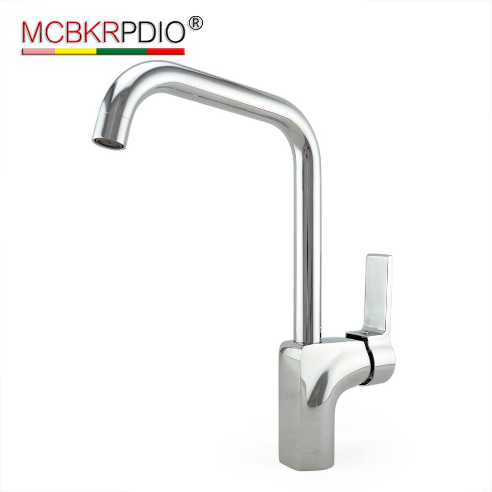 MCBKRPDIO New Design Low Lead Brass Plating Kitchen Faucet 5 Years Warranty (Clear,Chrome) чистый