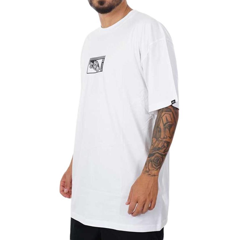 Vans T Shirts Men's White Crew Neck Moderate Straight Fit VN000GQJWHT