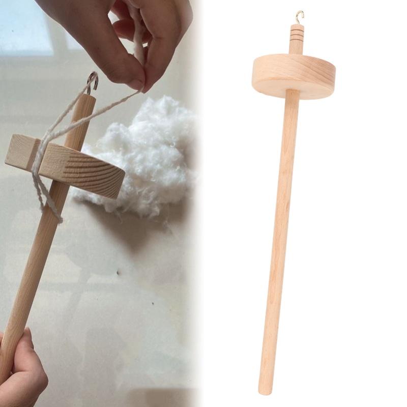 Fuso per Filatura Resistente allo Sbiadimento Comodo al Tatto Fai da Te Filatoio di Legno Fuso a Goccia