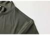 2024 Autumn Men's Quick-Dry Long Sleeve Fitness Top with Half-High Collar