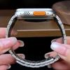 Magnetic Stainless Steel Band for Apple Watch 46mm 49mm 45mm 44mm Men Metal Link Bracelet for iWatch Series 10 9 8 7 6 5 Se Ultra 1 2