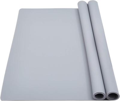Qin Man Yuan Silicone Mat Sink Mat 40x60cm Antibacterial Heat Resistant Countertop Protection Mat Kitchen Mat Protective Mat Sink Mat Anti-Slip (Gray,