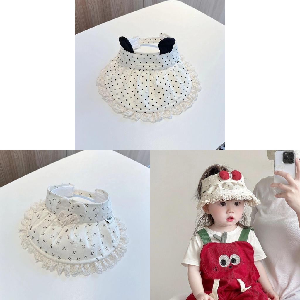 Baby Sun Hat For Summer With Wide Brim And Sun Protection For 6-30 Months Girls