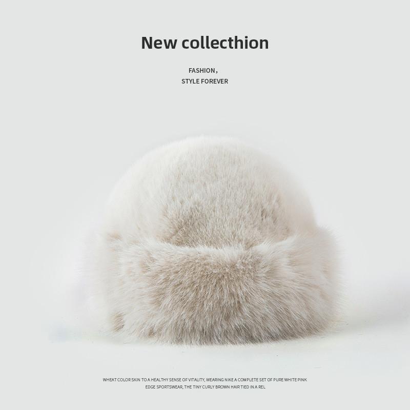 Winter Fleece Bucket Hat With Windproof Warmth For Casual And Fashionable Wear белый
