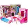 Doll Lean With Furniture Bed Wardrobe Dressing Table
