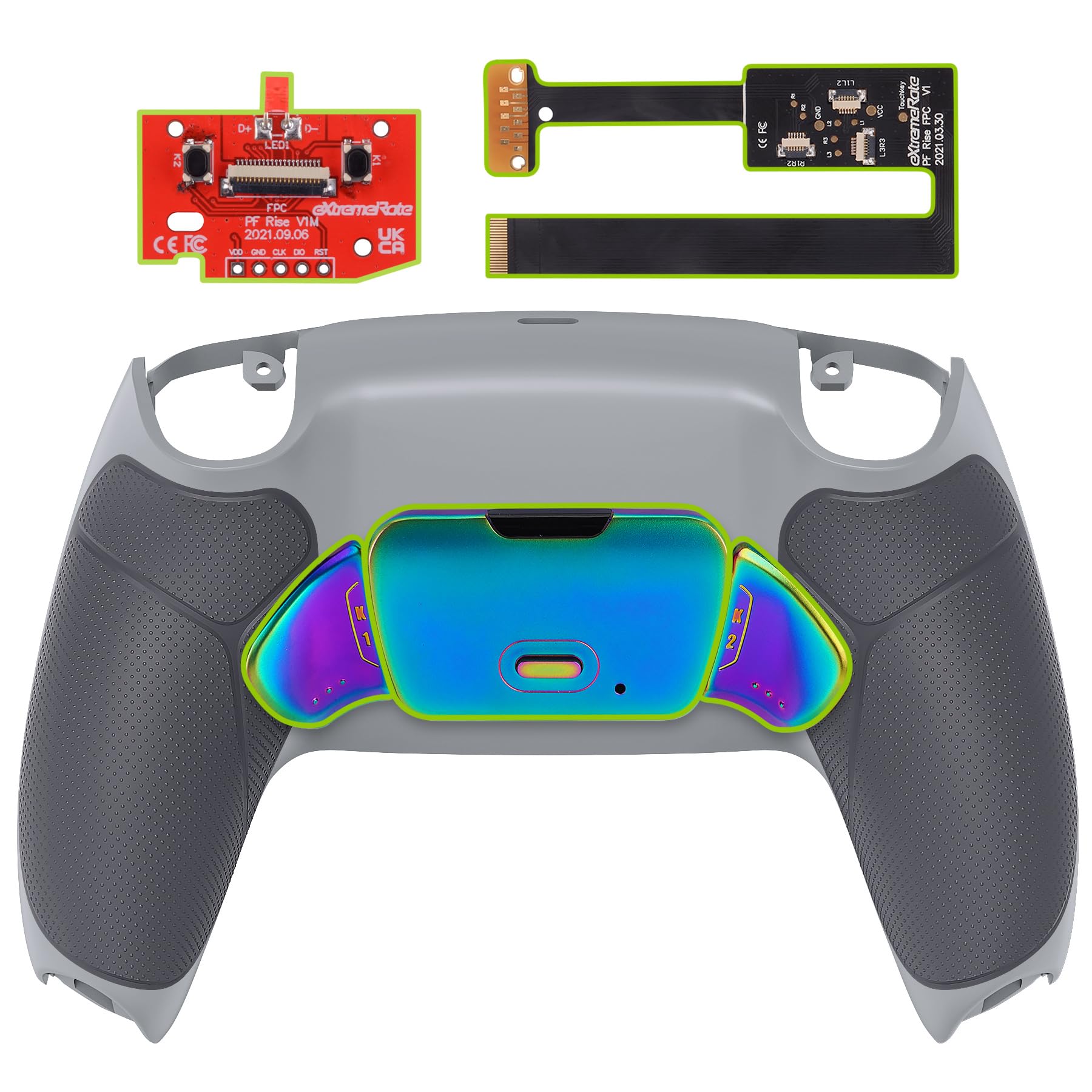 

eXtremeRate Programmable Back Paddle Metal Version Rise Remap Kit Сумісний із контролером PS5 Сумісний із контролером PS5 із платою оновлення та